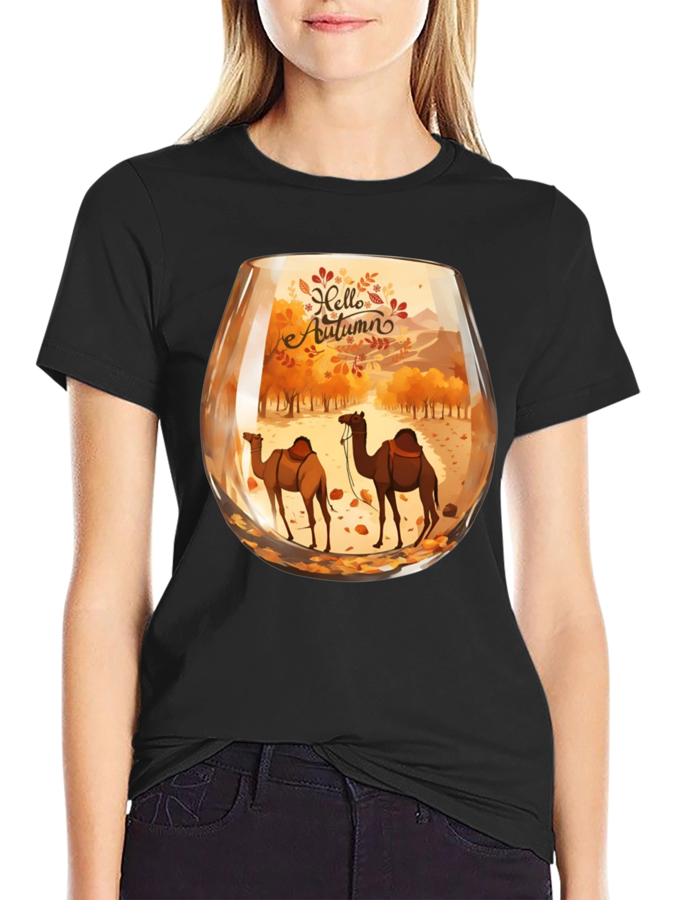 Autumn Camel Graphic Tee