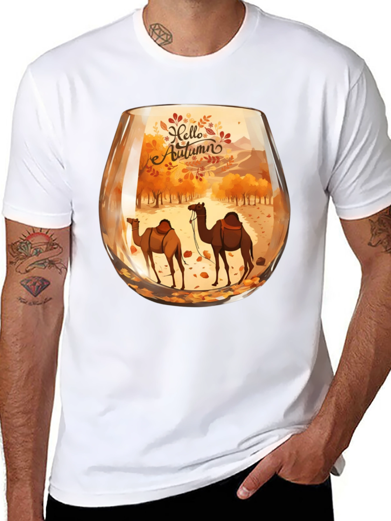 Autumn Camel Graphic Tee