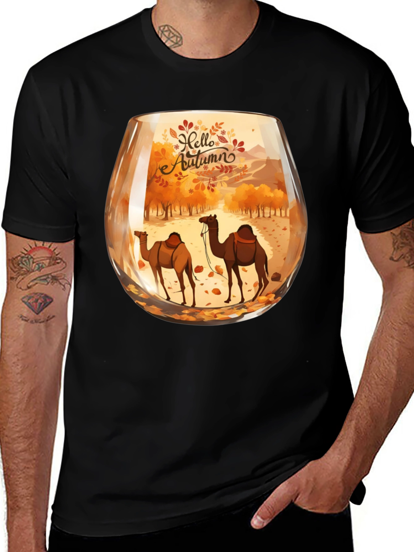 Autumn Camel Graphic Tee