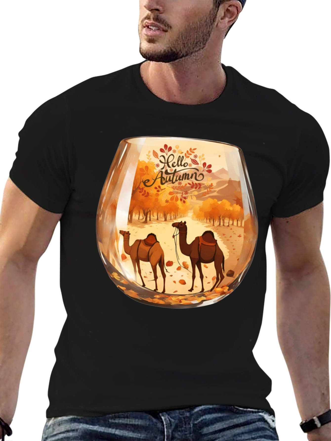 Autumn Camel Graphic Tee