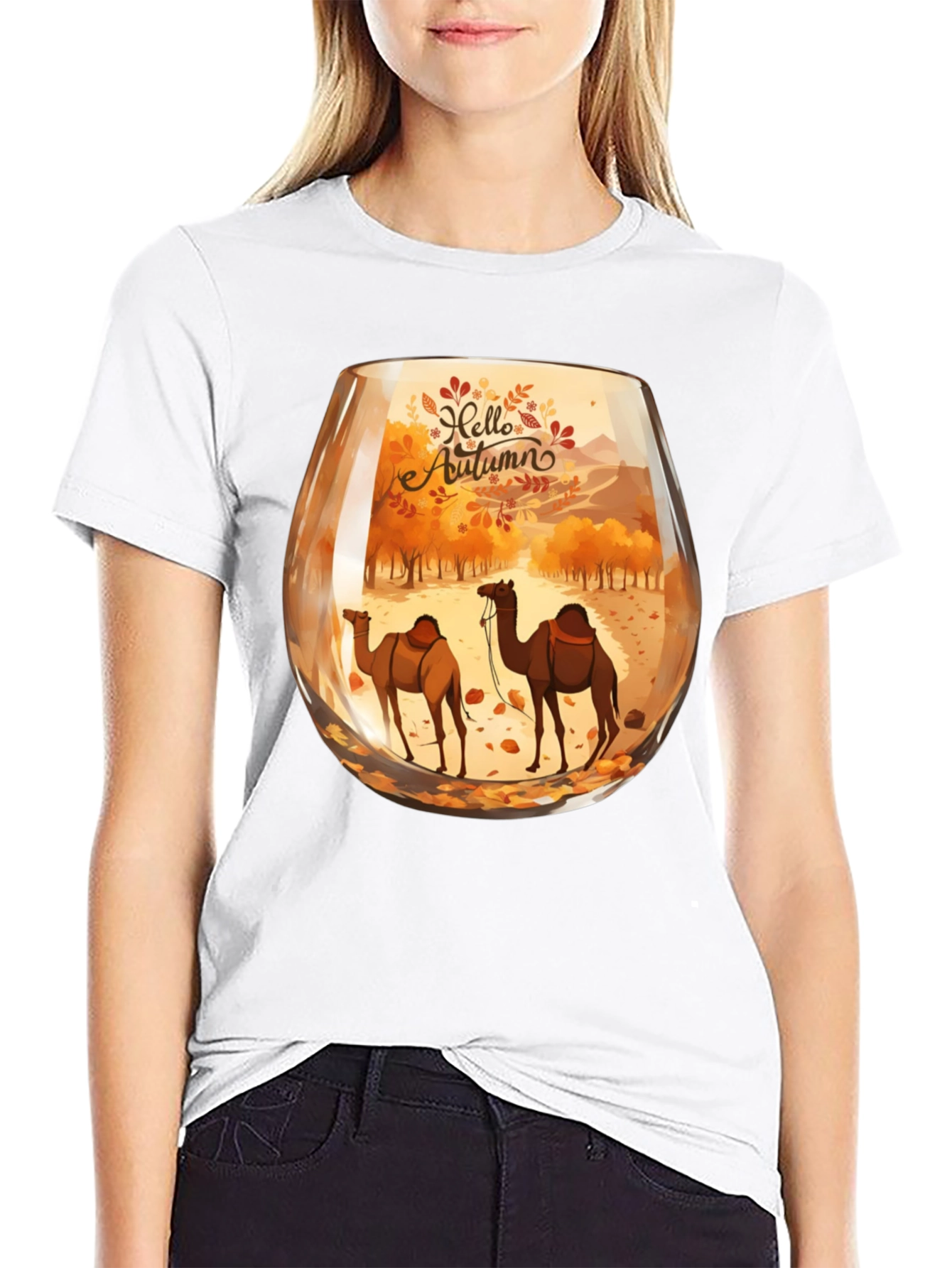 Autumn Camel Graphic Tee