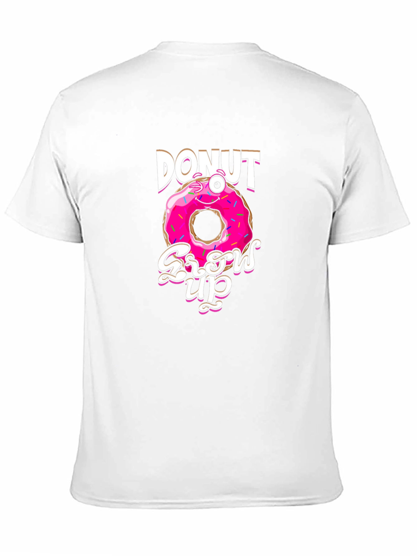 Donut Grow Up Funny Graphic T-Shirt