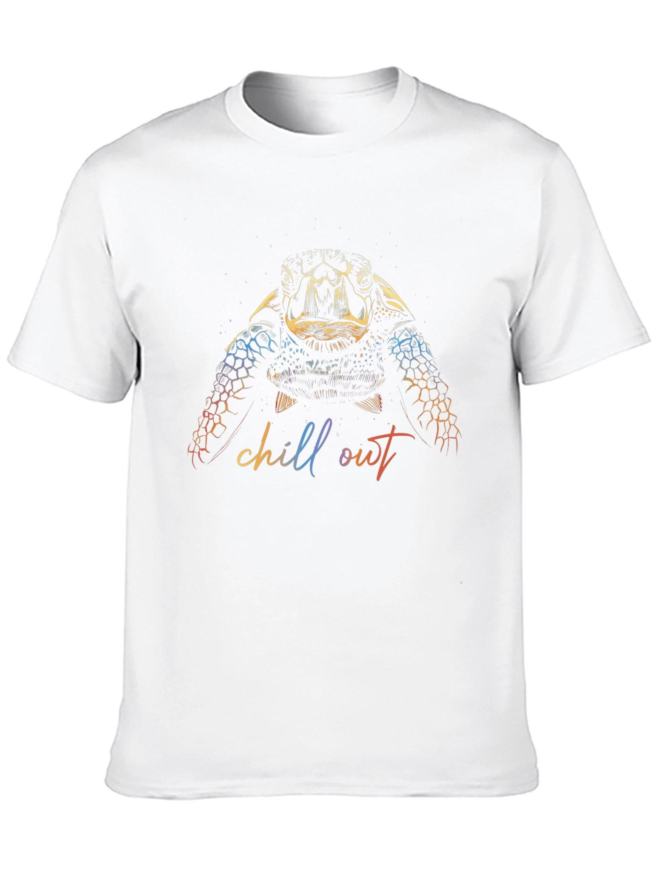 Chill Out Turtle Graphic Black T-Shirt