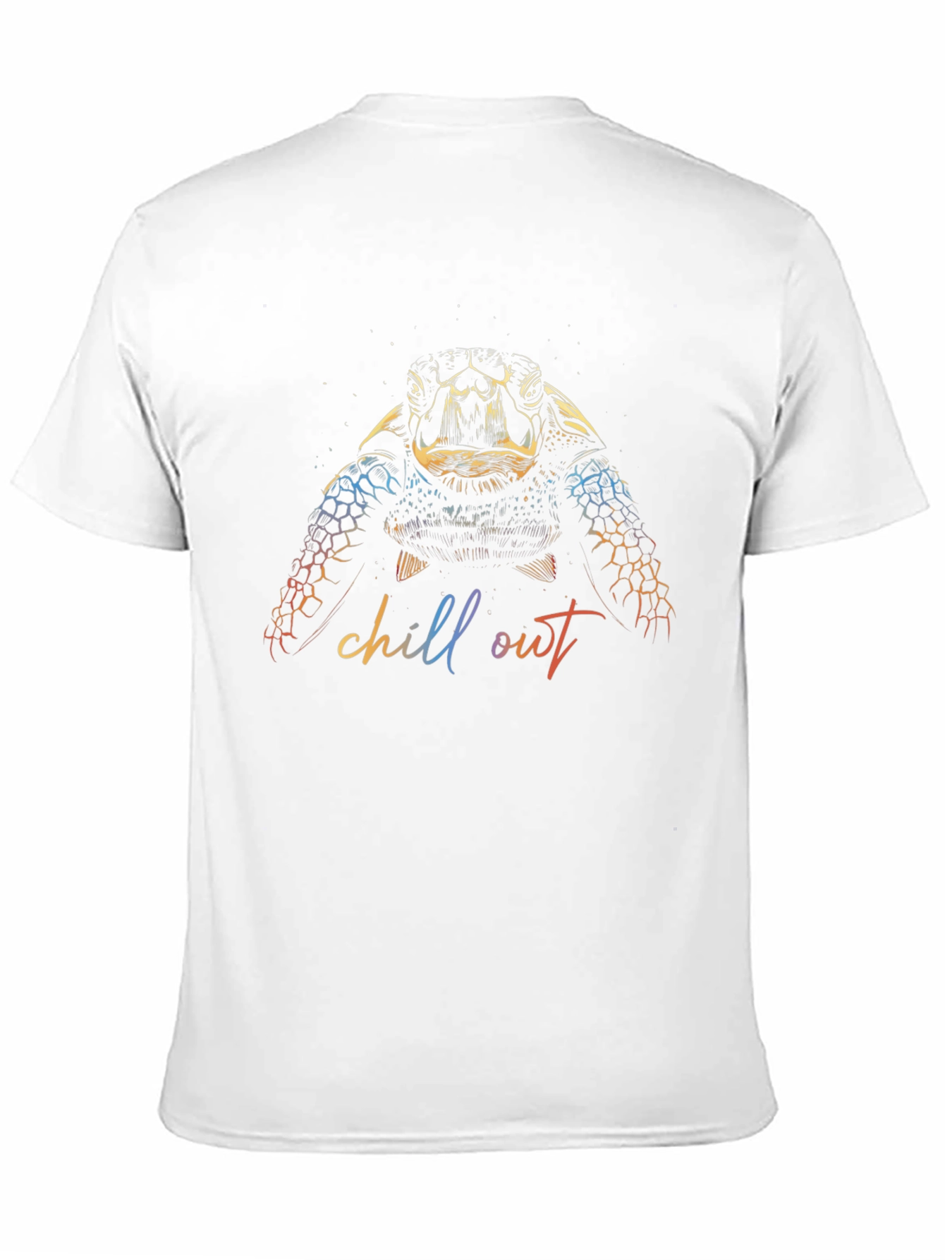Chill Out Turtle Graphic Black T-Shirt
