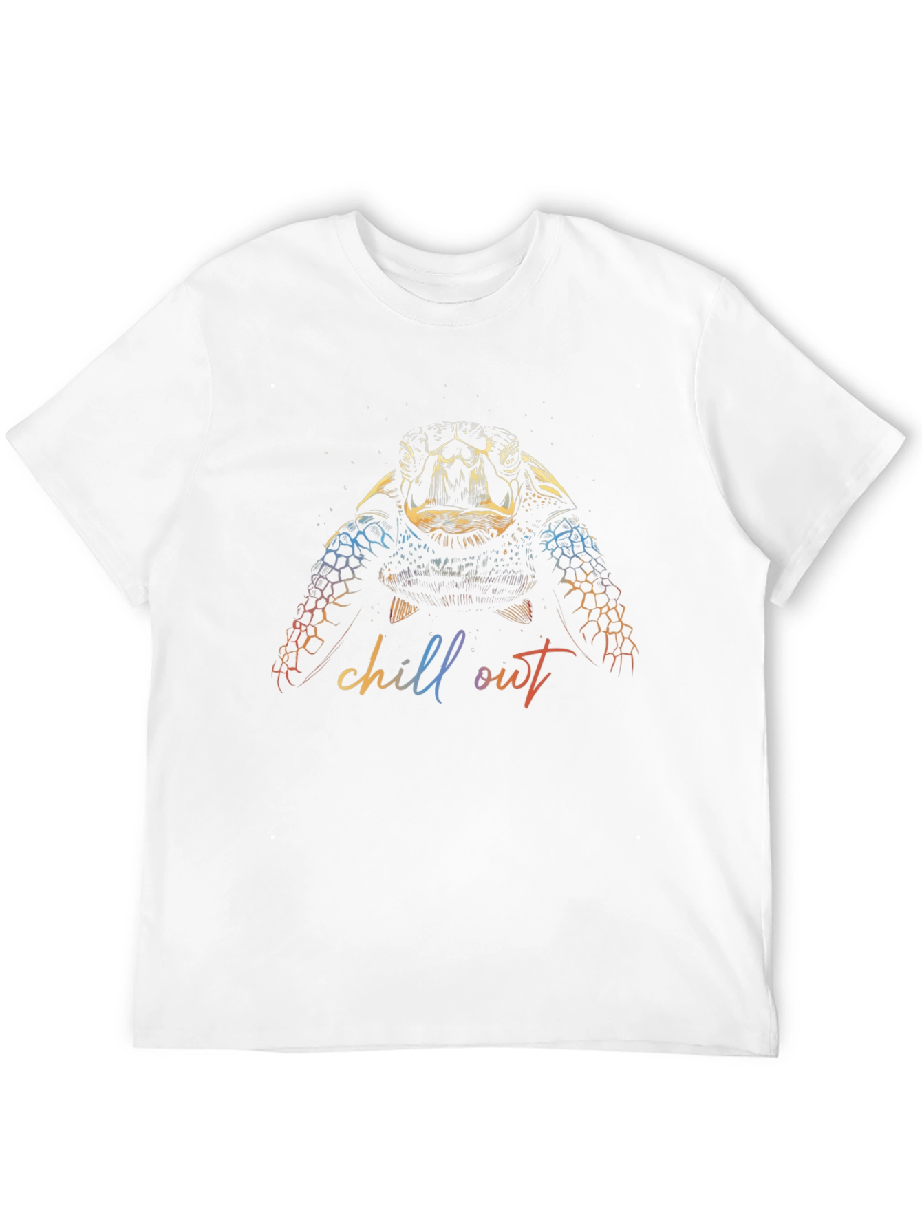 Chill Out Turtle Graphic Black T-Shirt