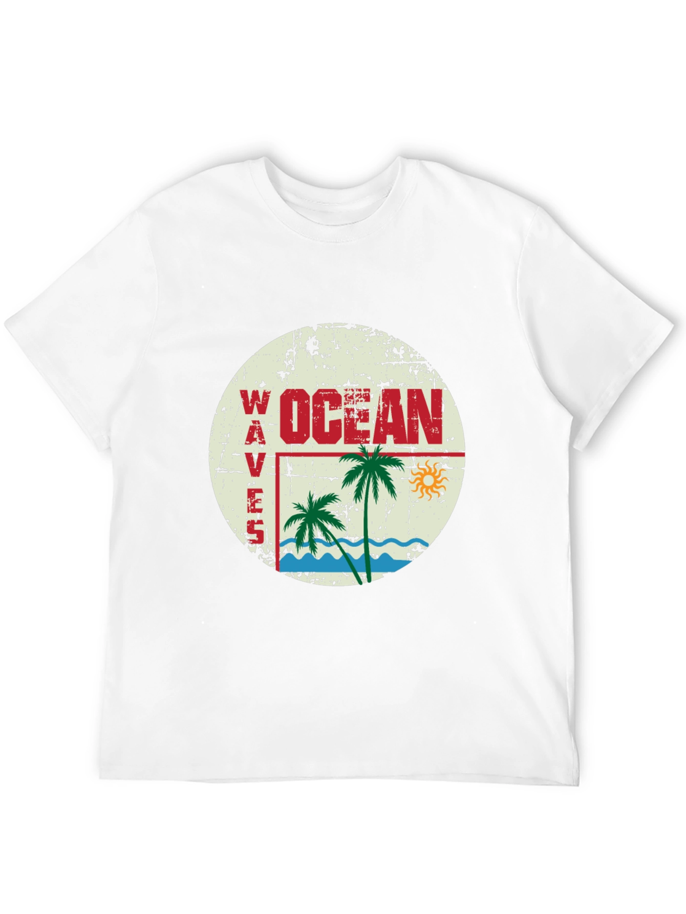 Ocean Waves Graphic T-Shirt - Retro Beach Vibes