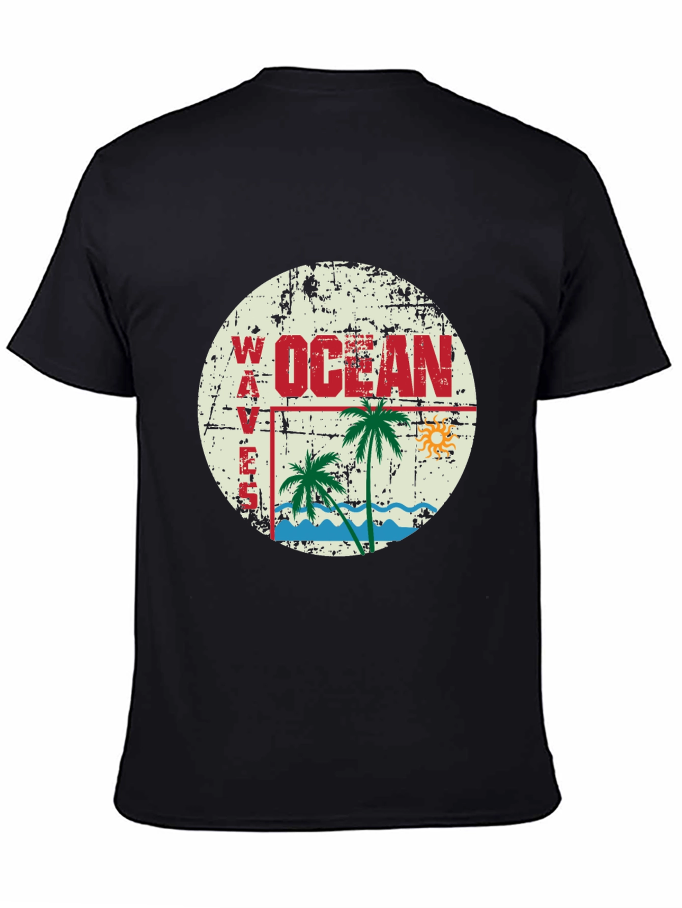 Ocean Waves Graphic T-Shirt - Retro Beach Vibes