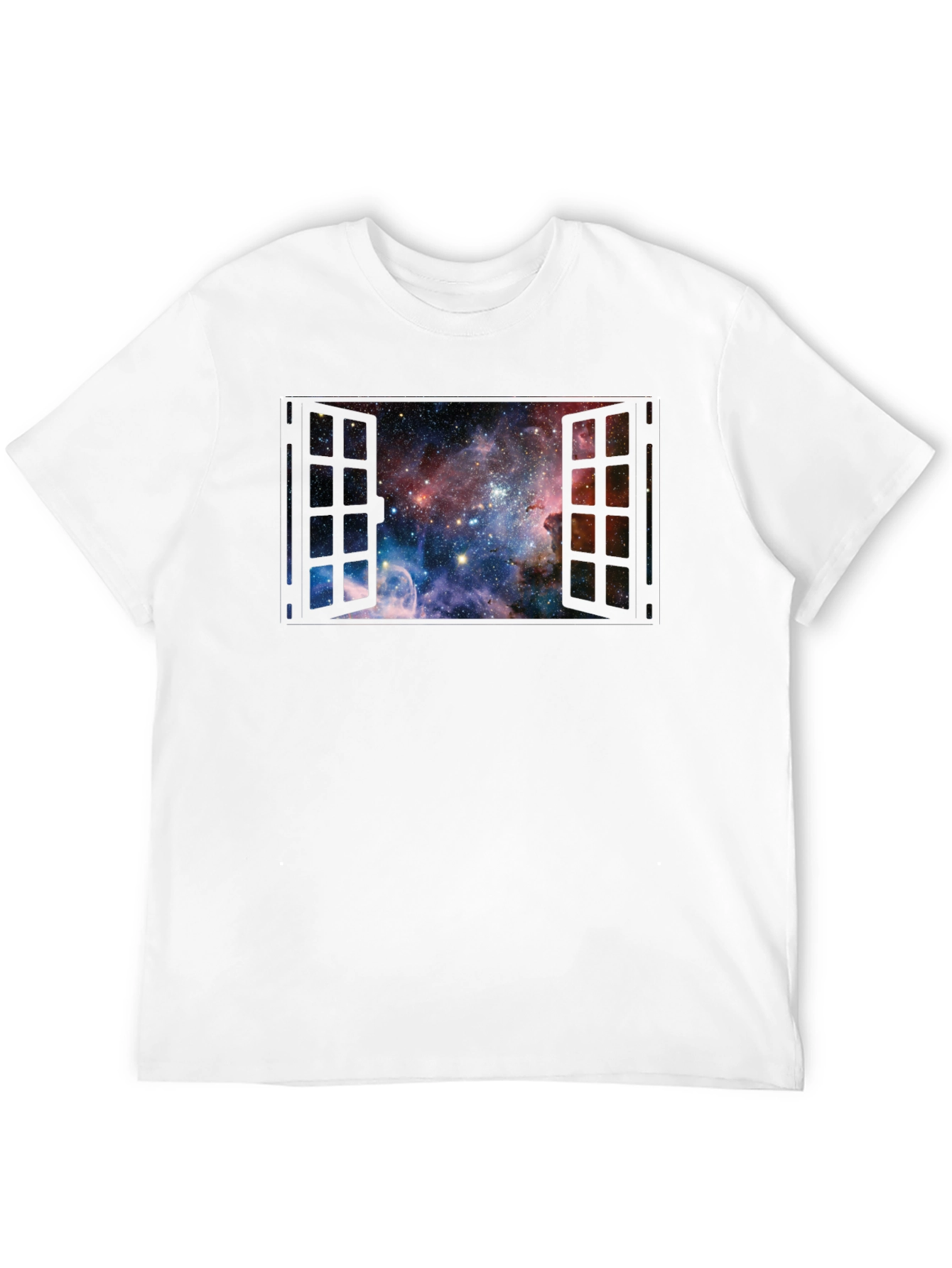 Space Window T-Shirt - Galaxy View