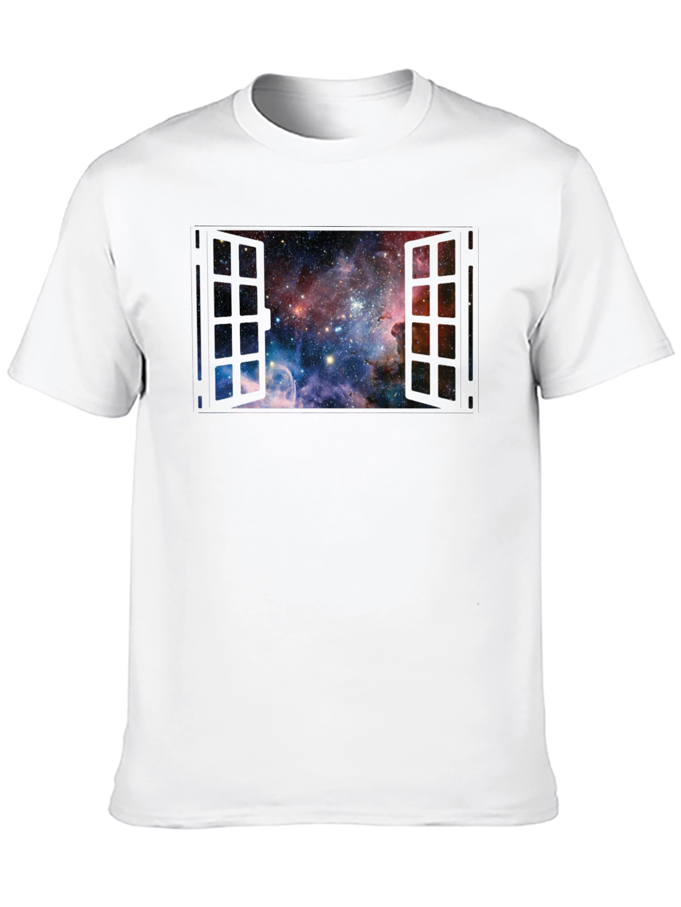 Space Window T-Shirt - Galaxy View