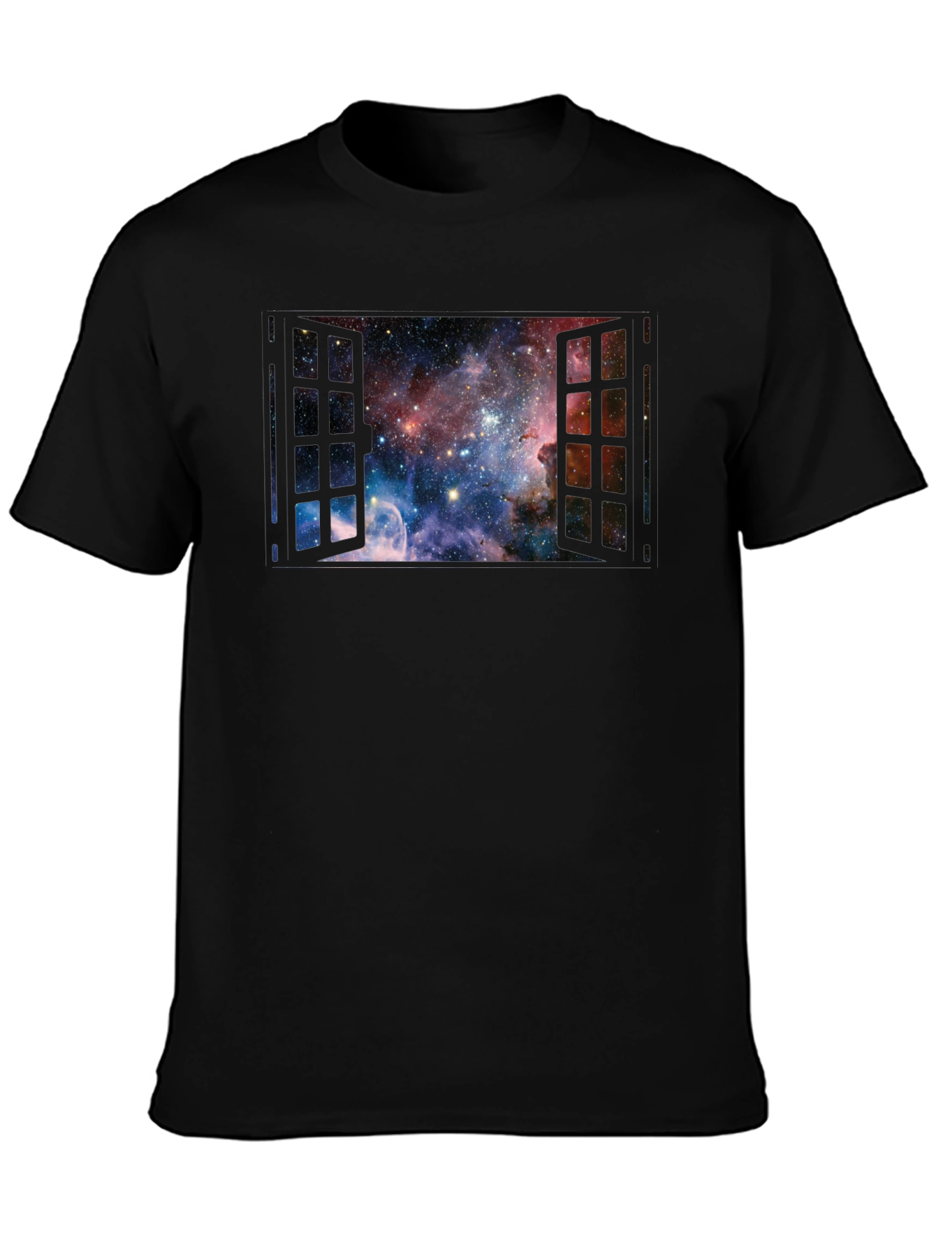Space Window T-Shirt - Galaxy View