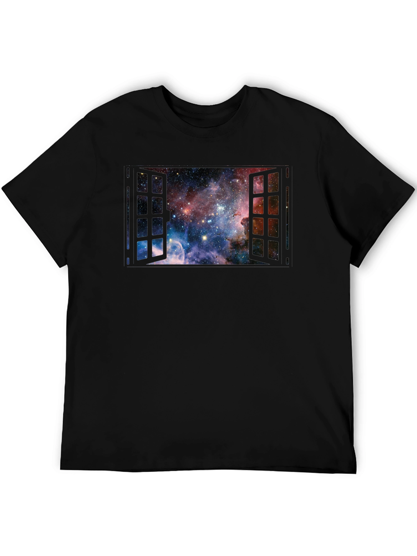 Space Window T-Shirt - Galaxy View