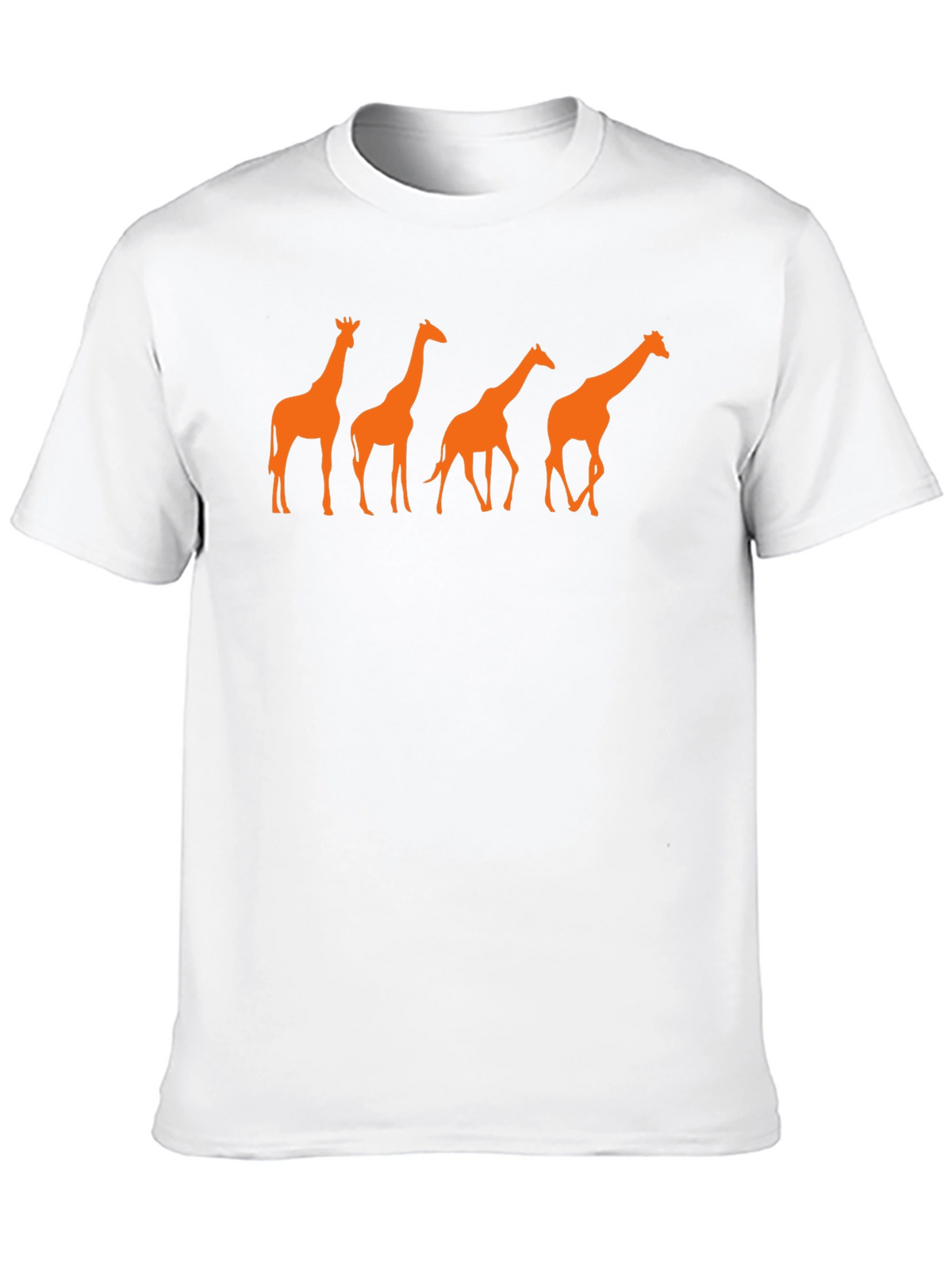 Giraffe Silhouette Graphic T-Shirt - Black
