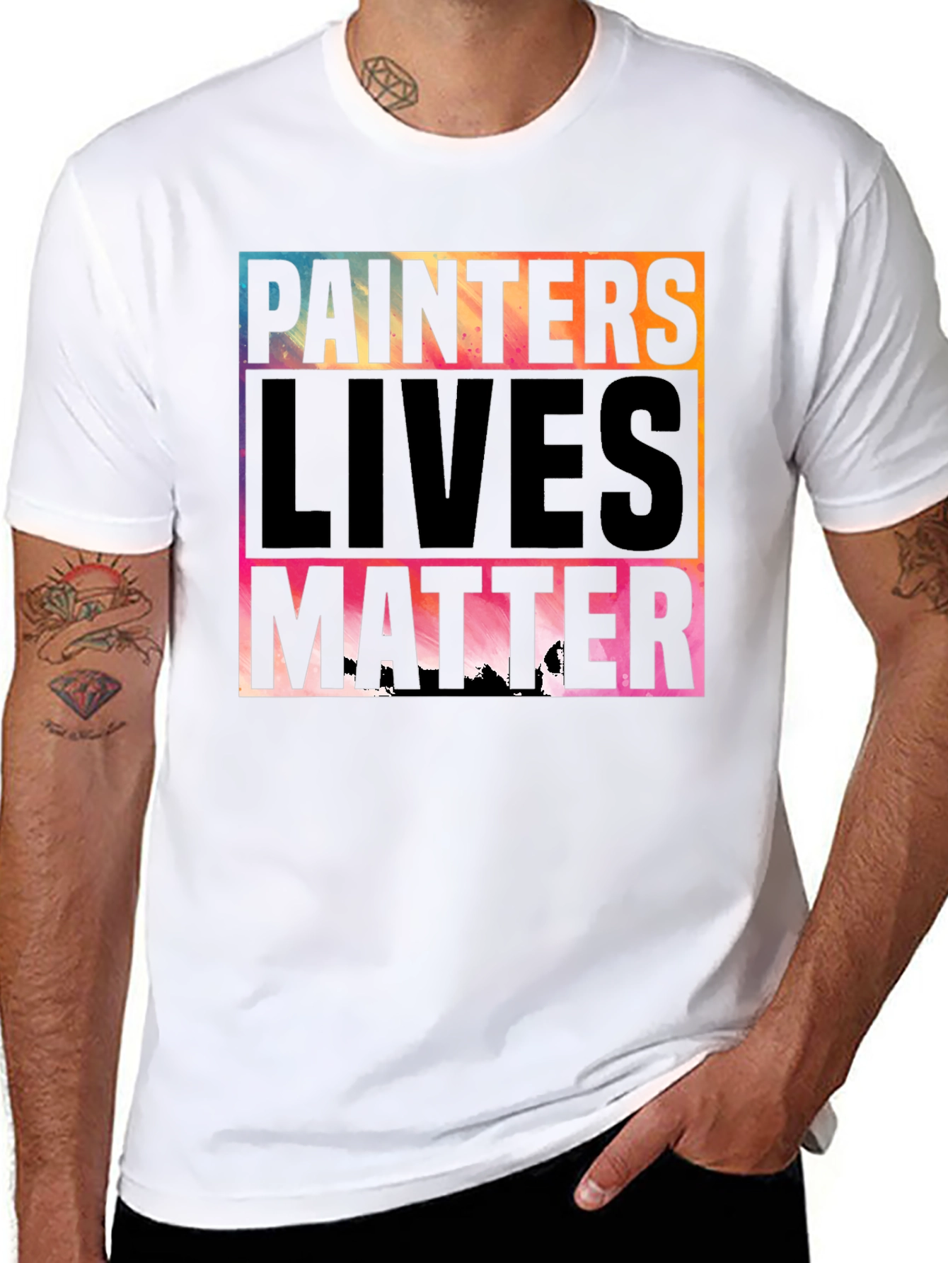 Painters Lives Matter Graphic T-Shirt