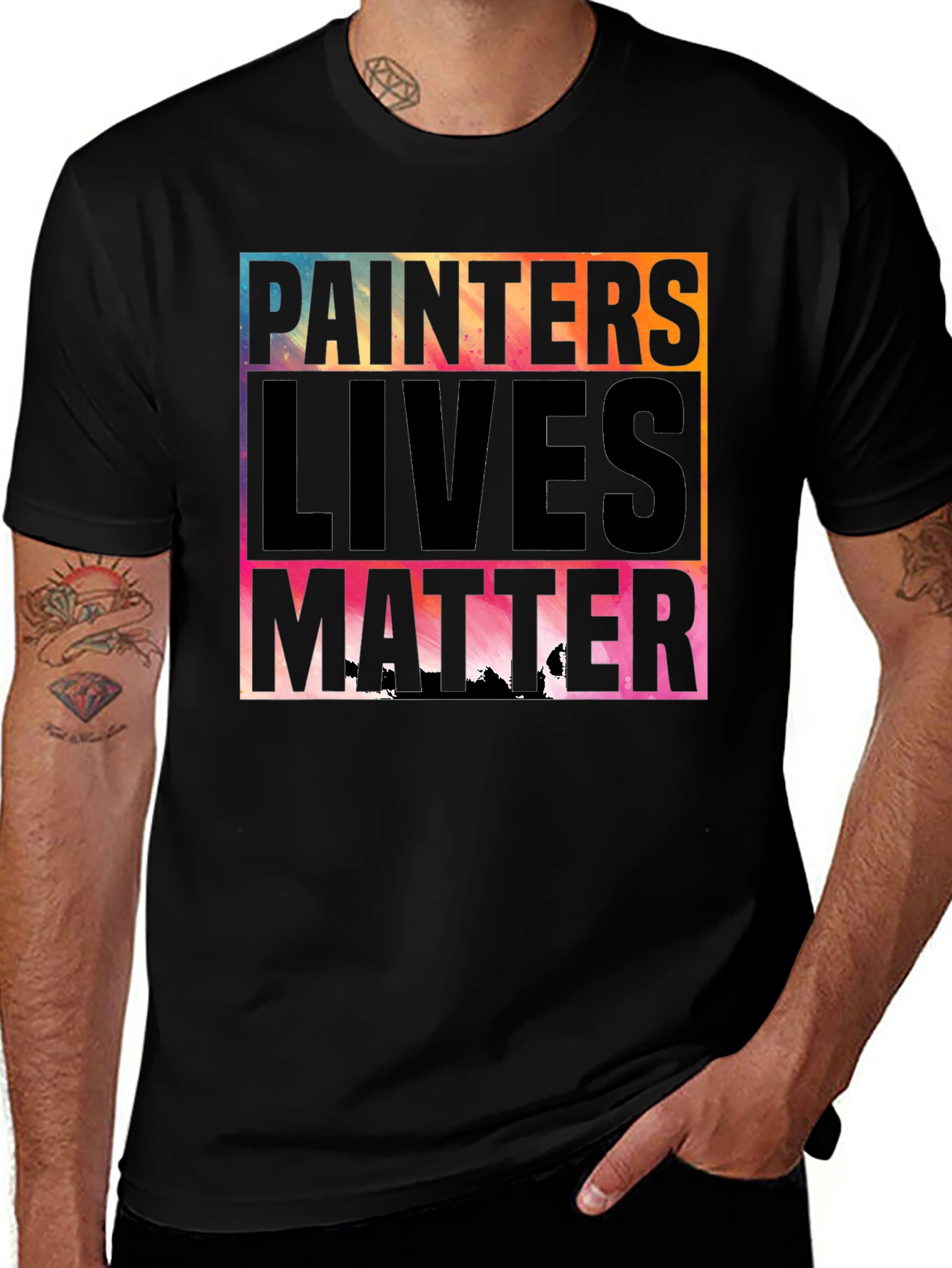 Painters Lives Matter Graphic T-Shirt
