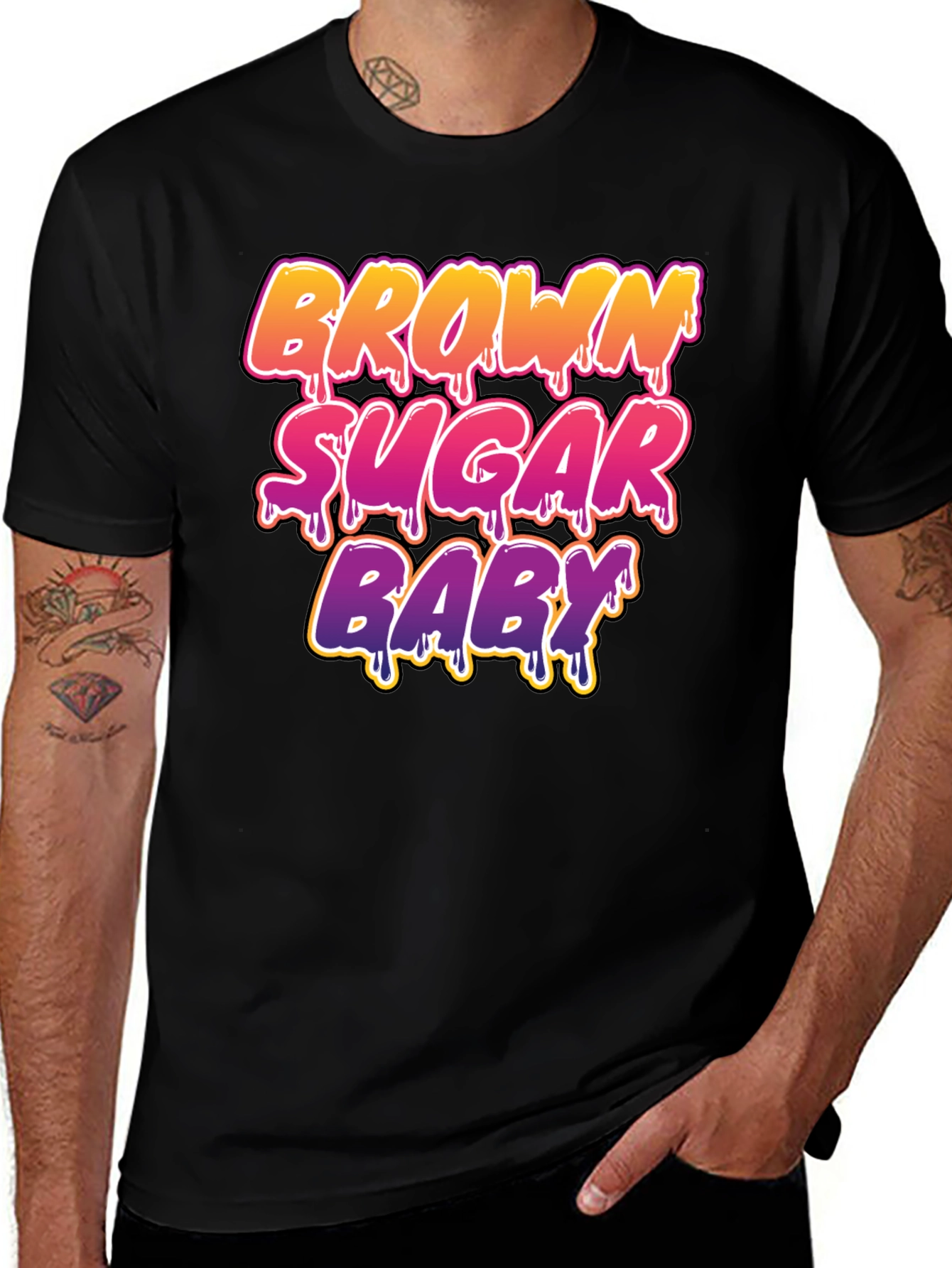 Brown Sugar Baby Graphic Tee - Trendy Unisex T-Shirt