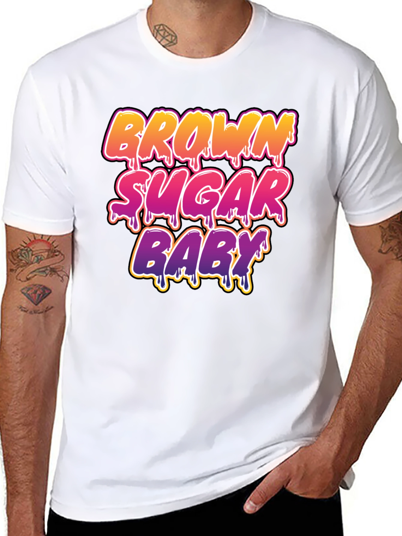 Brown Sugar Baby Graphic Tee - Trendy Unisex T-Shirt