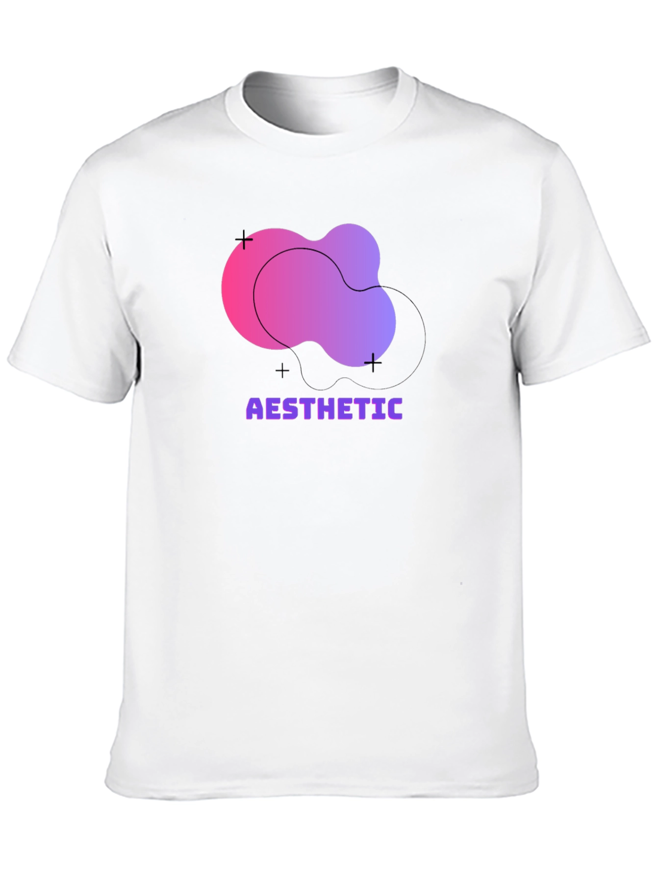 Aesthetic Graphic Print Black T-Shirt