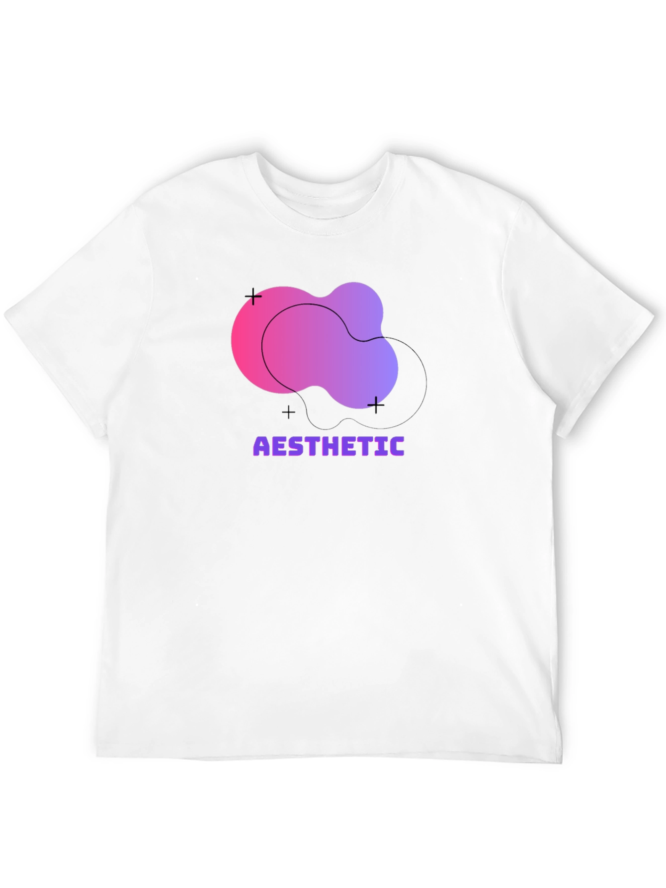 Aesthetic Graphic Print Black T-Shirt