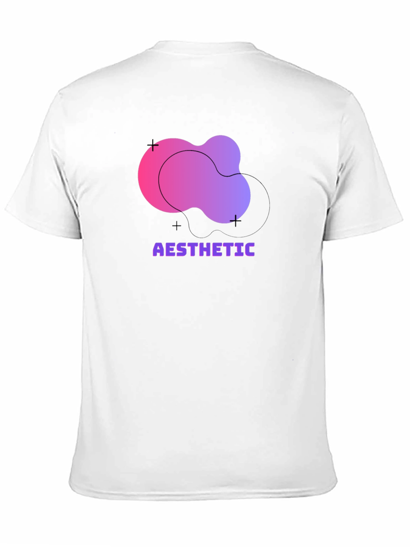 Aesthetic Graphic Print Black T-Shirt