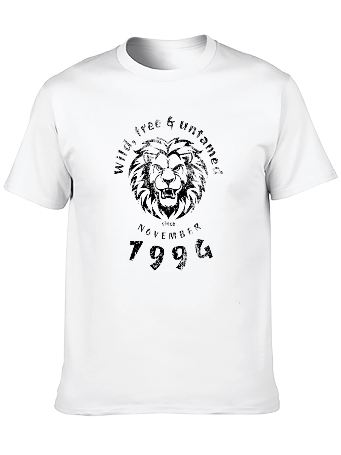 Wild Free Untamed Lion Graphic Tee - November 1994