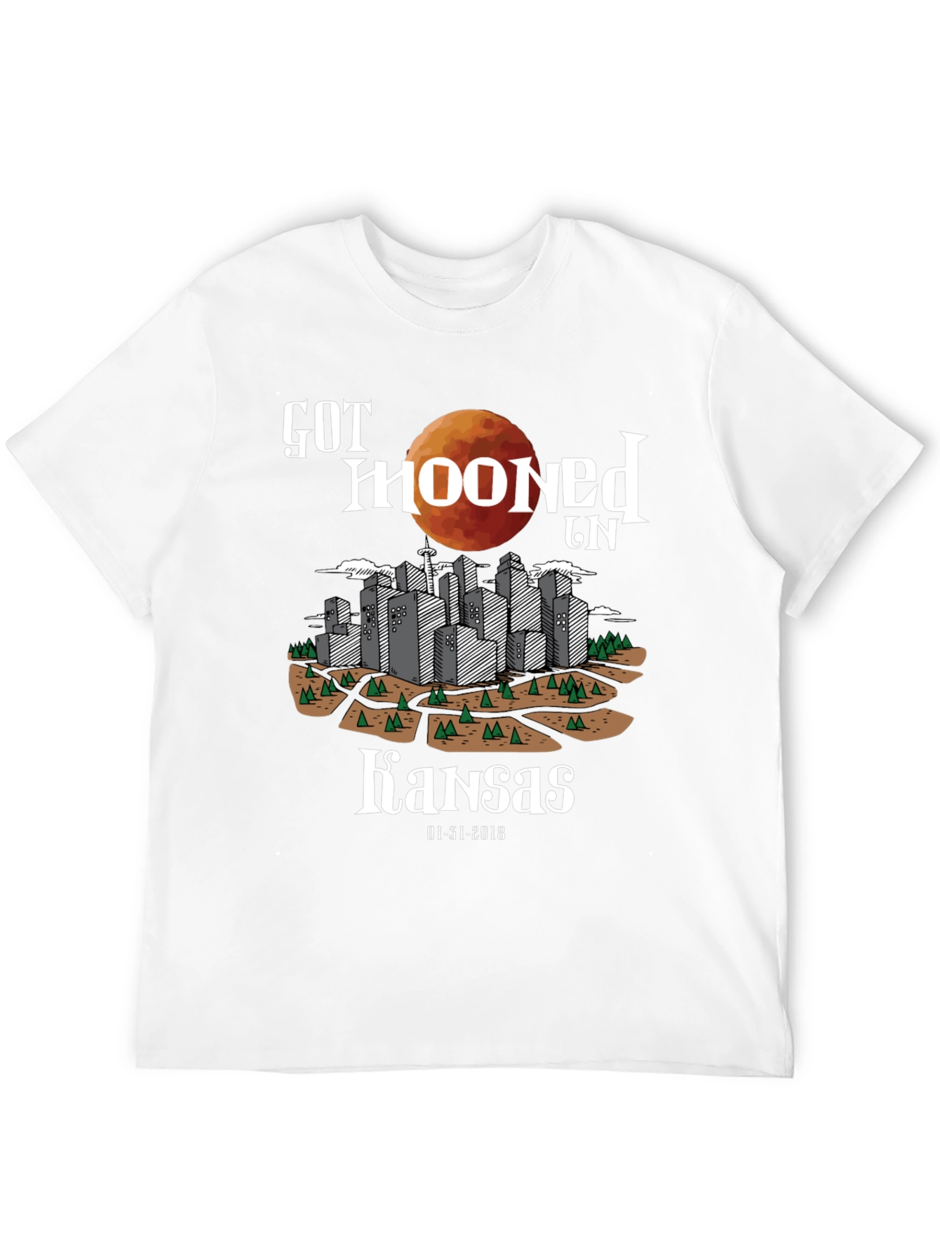 Got Mooned in Kansas T-Shirt Eclipse Graphic Tee