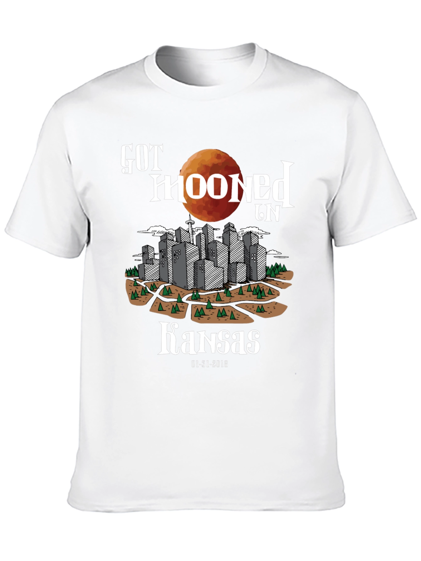 Got Mooned in Kansas T-Shirt Eclipse Graphic Tee