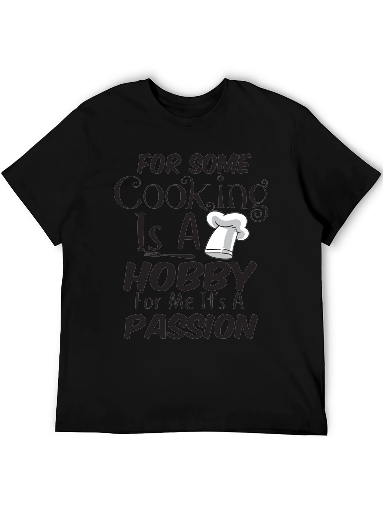 Cooking Passion T-Shirt - Chefs Hat Graphic Tee