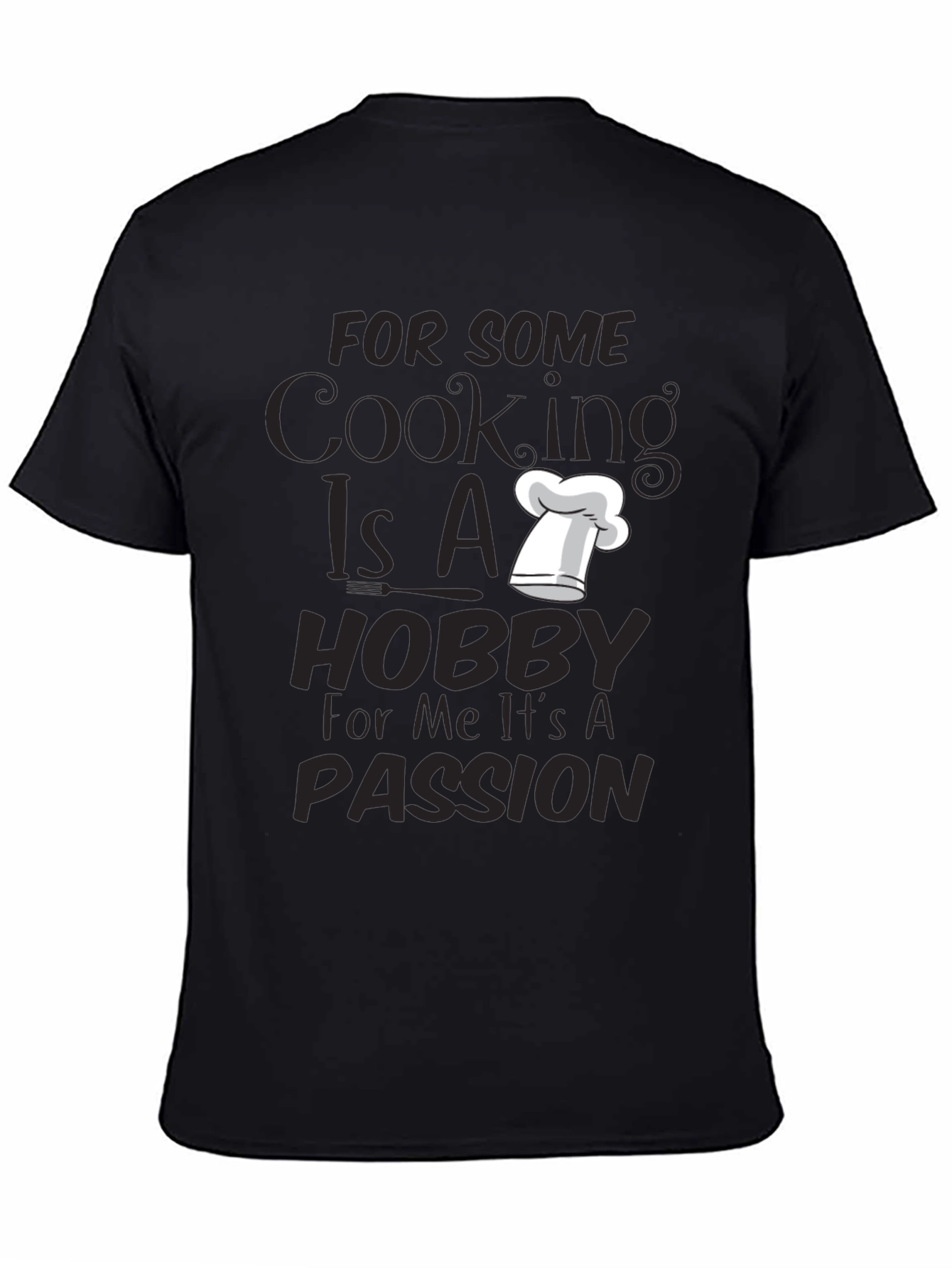 Cooking Passion T-Shirt - Chefs Hat Graphic Tee