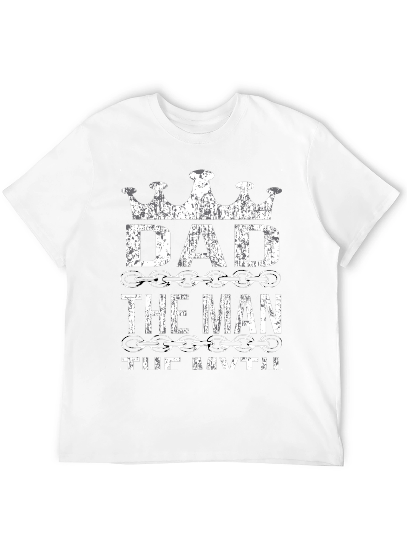 Dad the Man the Myth Black Graphic Tee