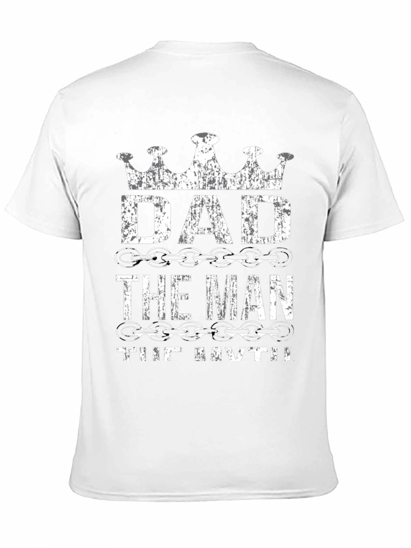 Dad the Man the Myth Black Graphic Tee