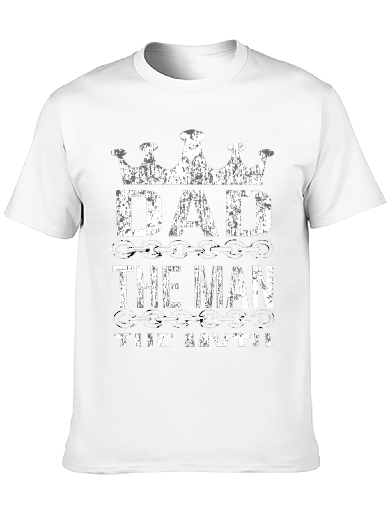 Dad the Man the Myth Black Graphic Tee