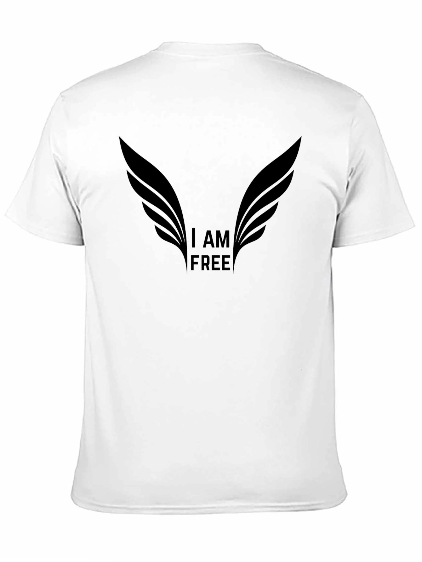 I AM FREE Graphic Tee - Freedom Wings Design