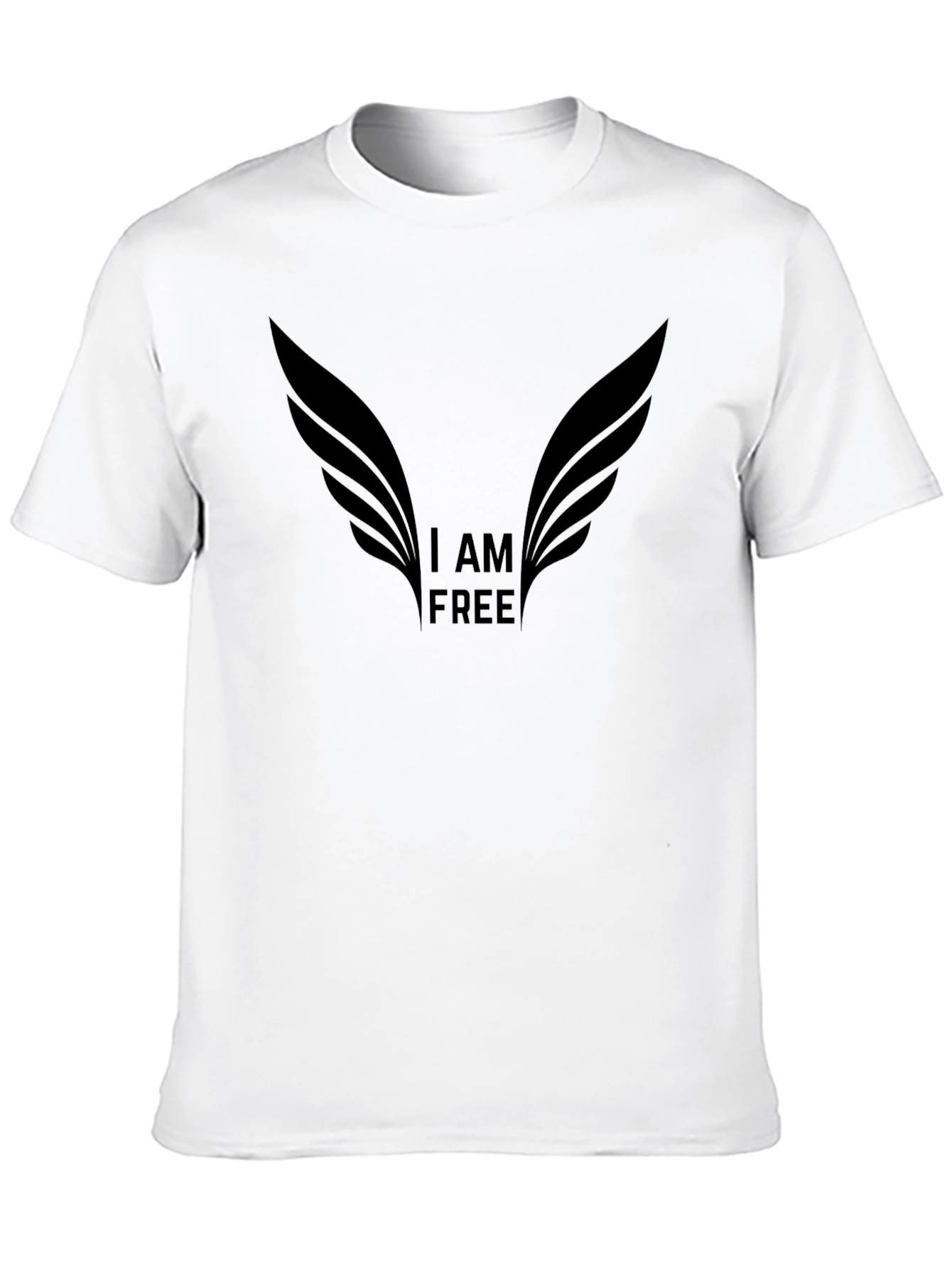 I AM FREE Graphic Tee - Freedom Wings Design