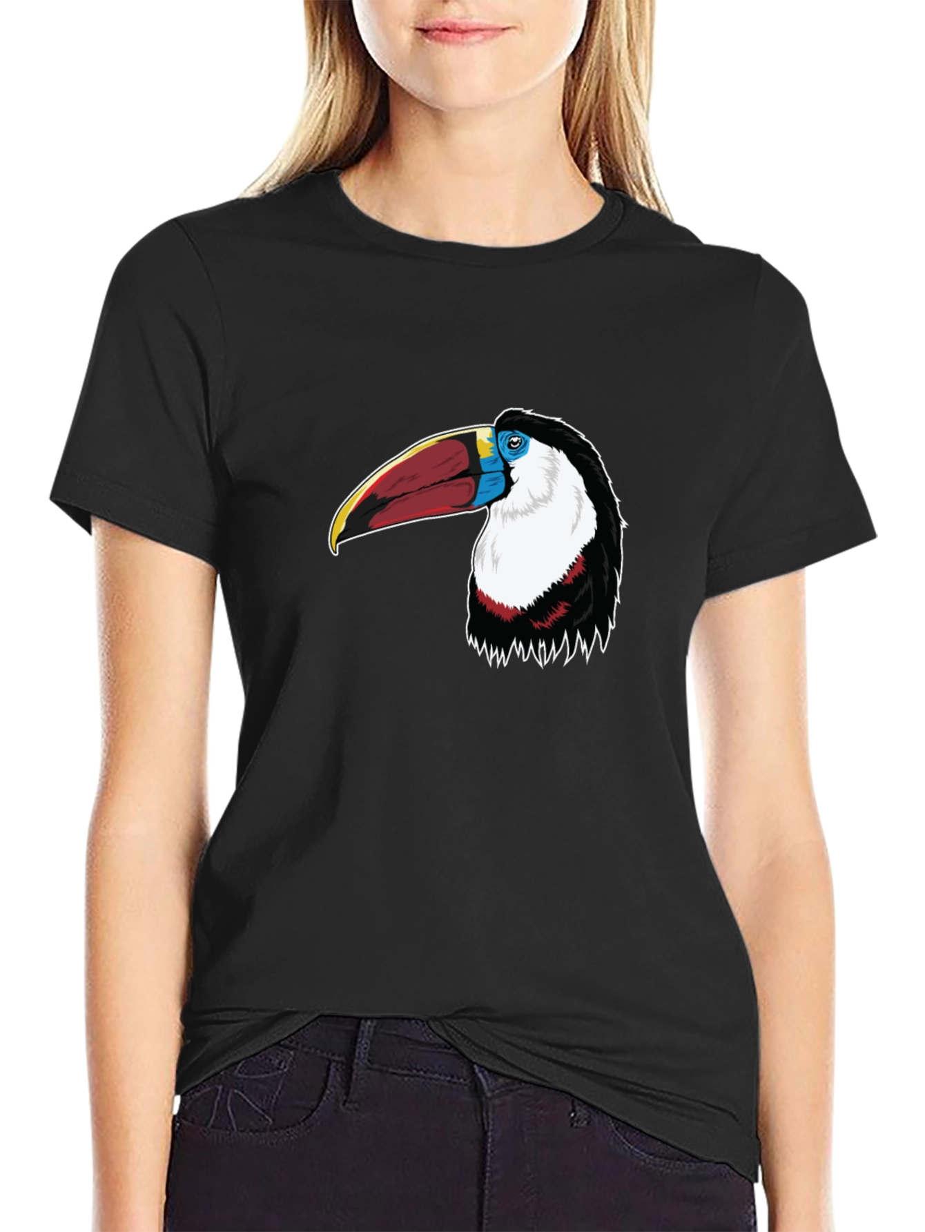 Toucan Graphic T-Shirt - Mens Black Tee
