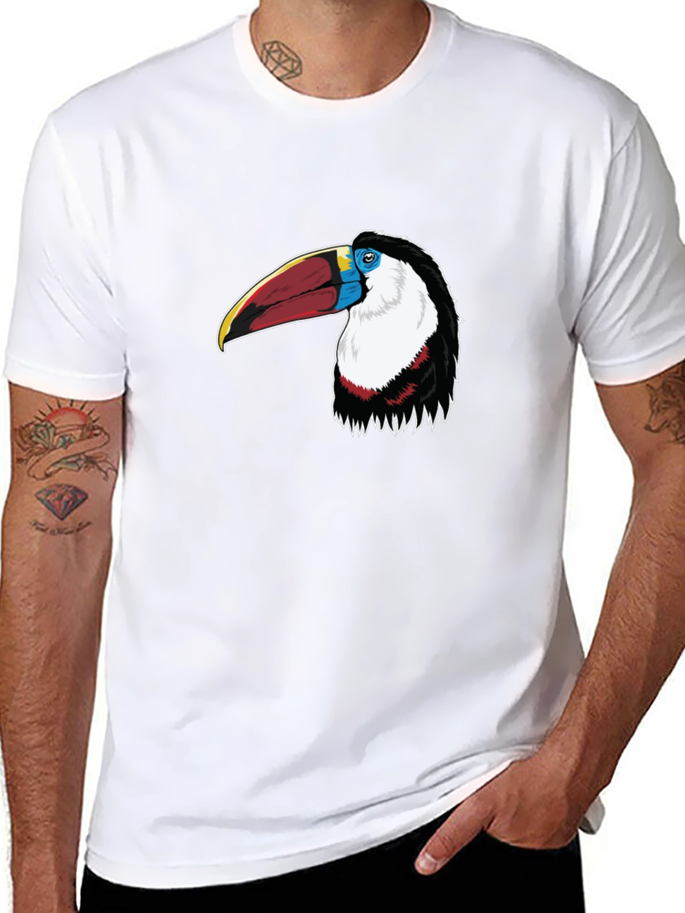 Toucan Graphic T-Shirt - Mens Black Tee