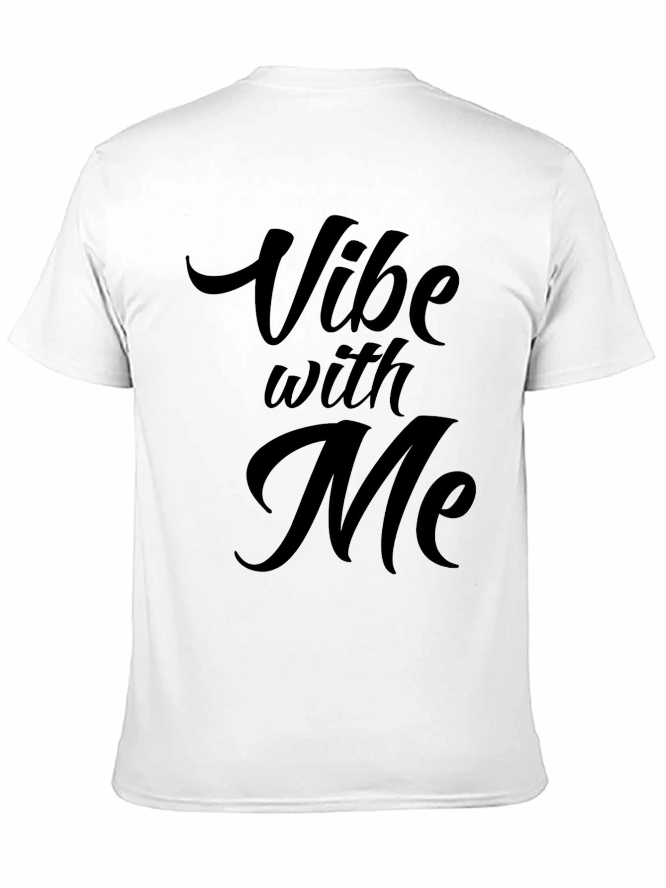 Vibe with Me Black Graphic T-Shirt