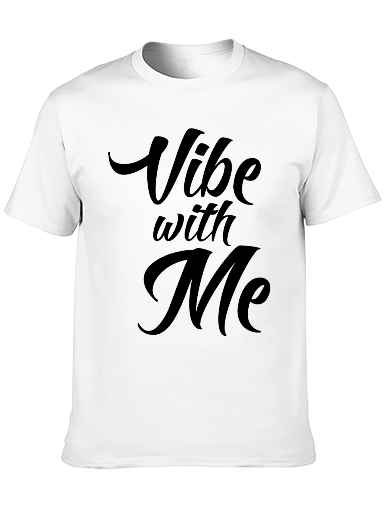 Vibe with Me Black Graphic T-Shirt