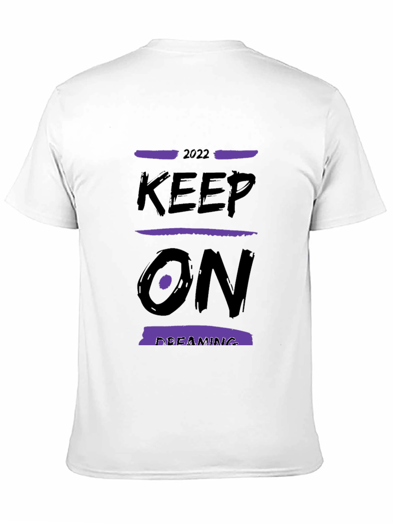 Keep On Dreaming T-Shirt - Black Cotton Blend