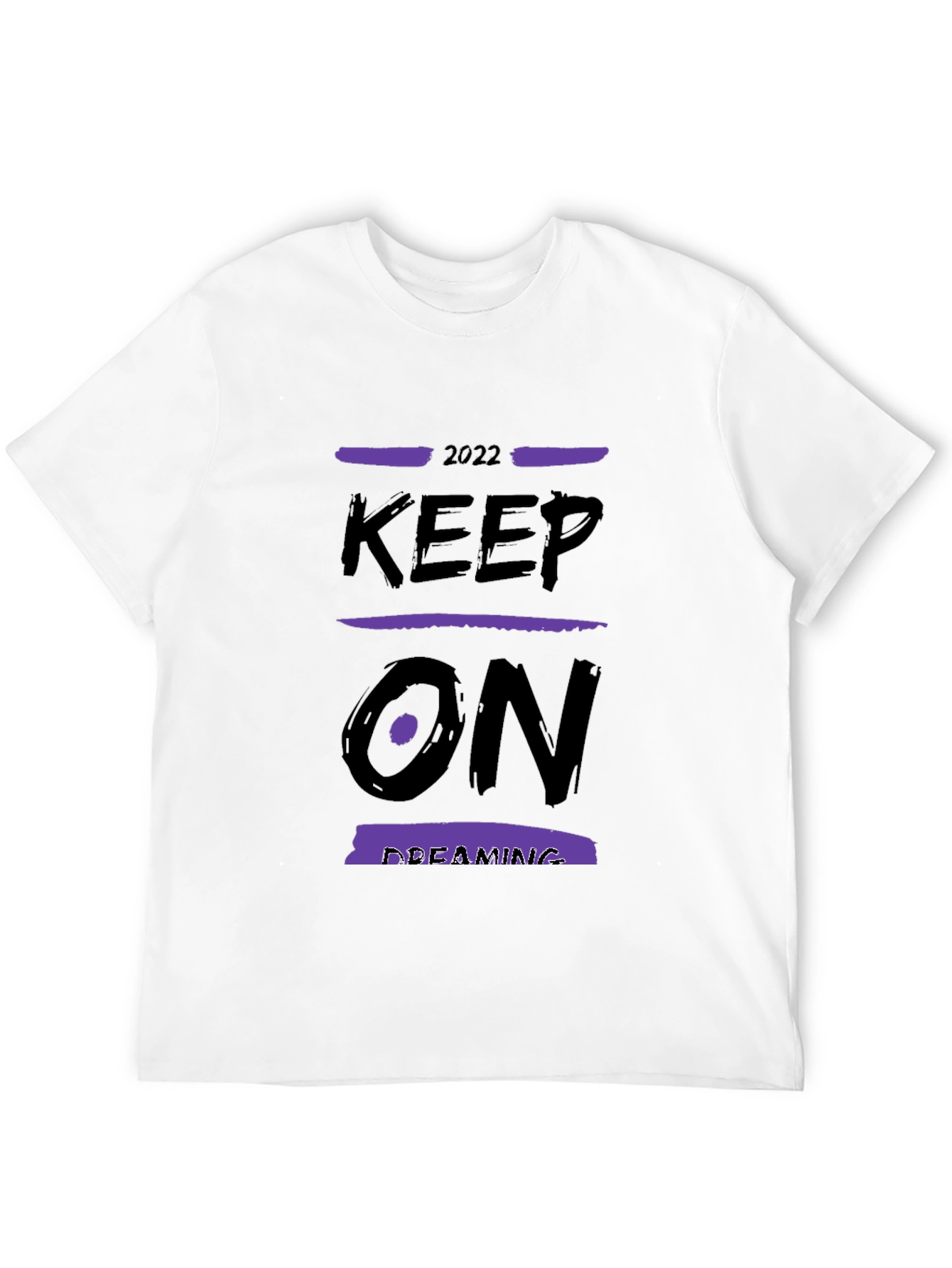 Keep On Dreaming T-Shirt - Black Cotton Blend