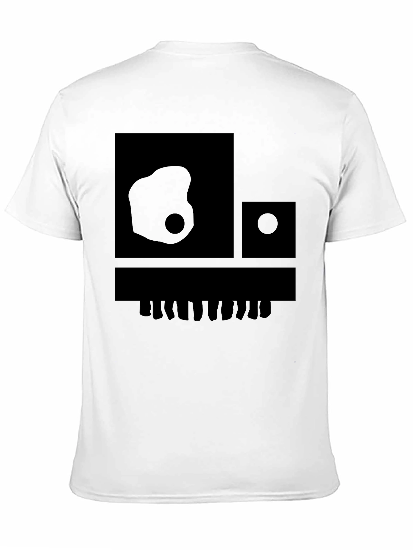 Abstract Graphic Print Crew Neck Tee