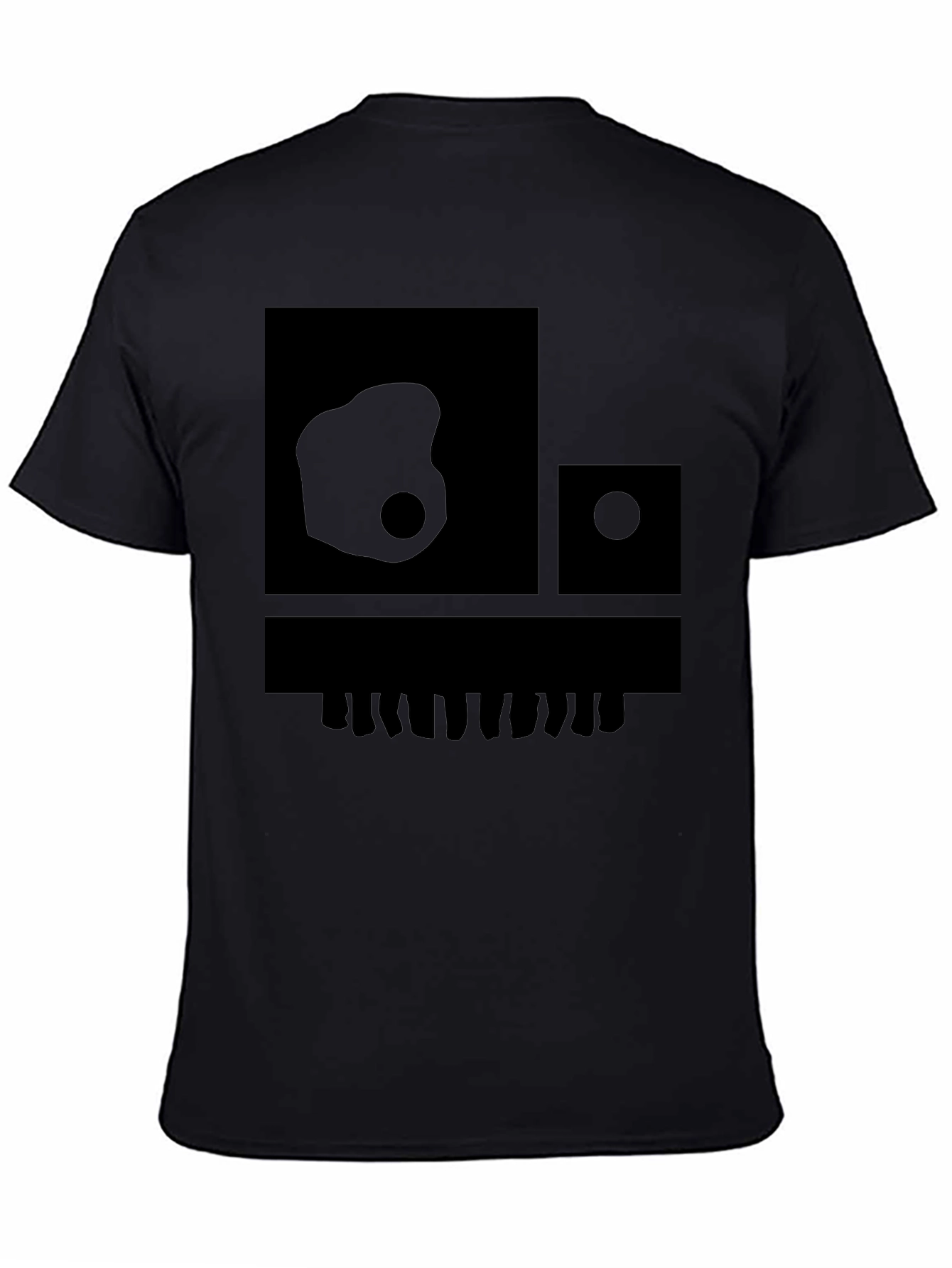 Abstract Graphic Print Crew Neck Tee