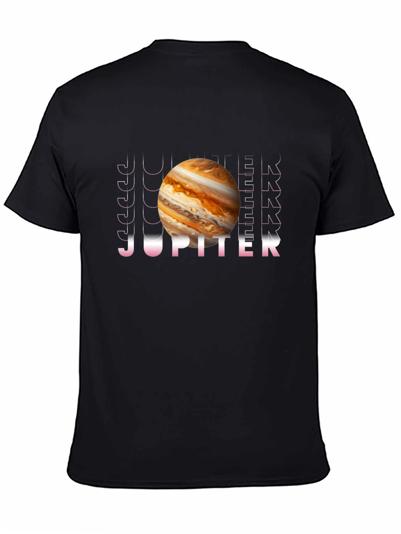 Jupiter Planet Graphic Black T-Shirt