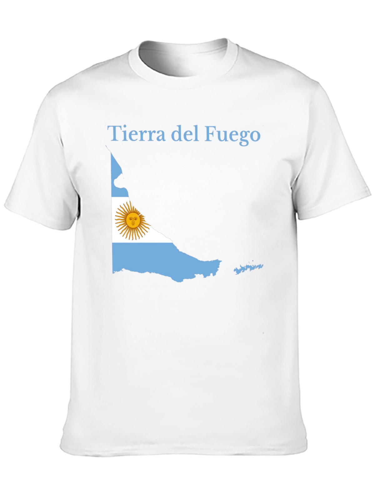 Tierra del Fuego Argentina Flag Black T-Shirt