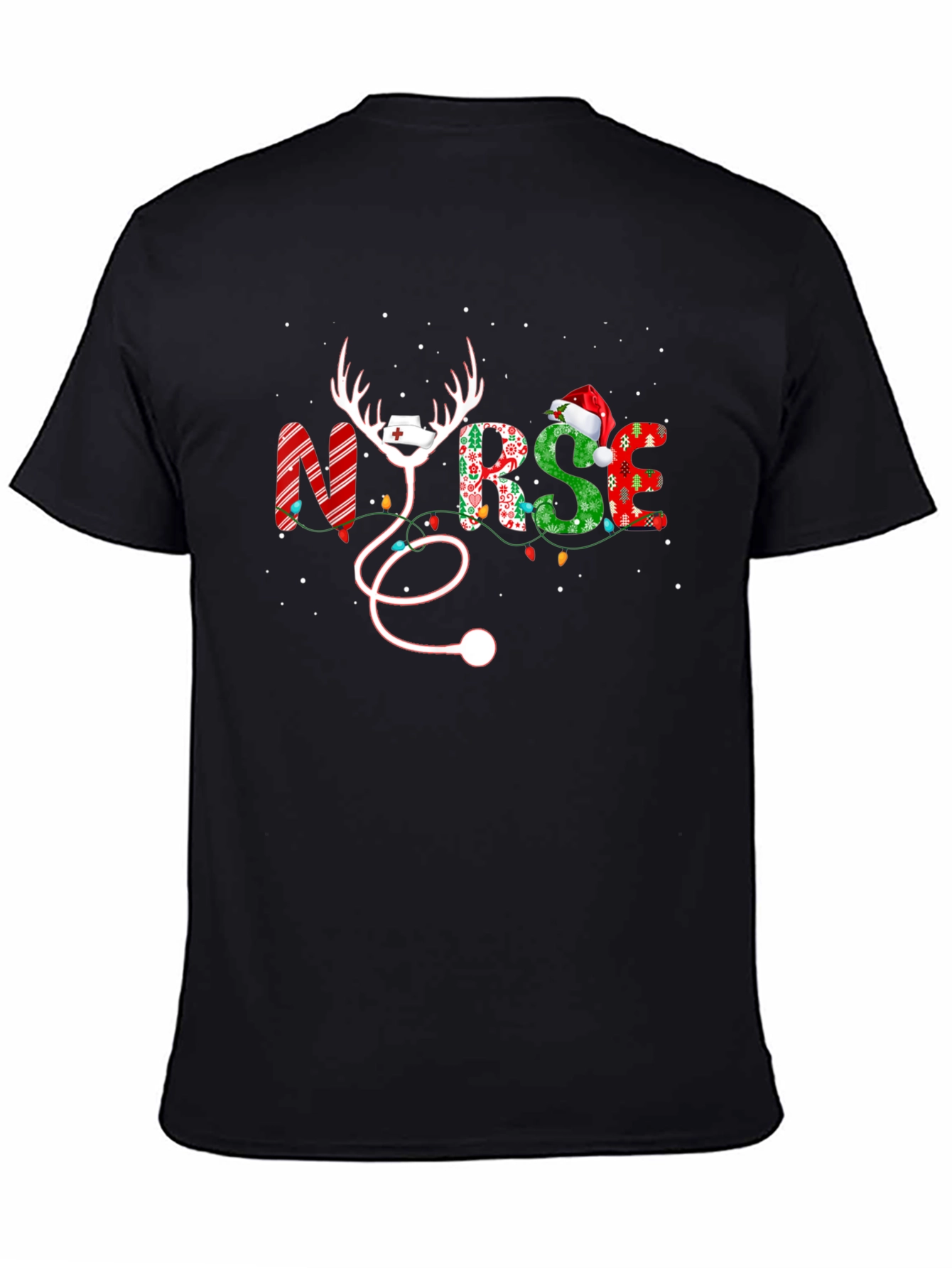 Christmas Nurse Graphic T-Shirt