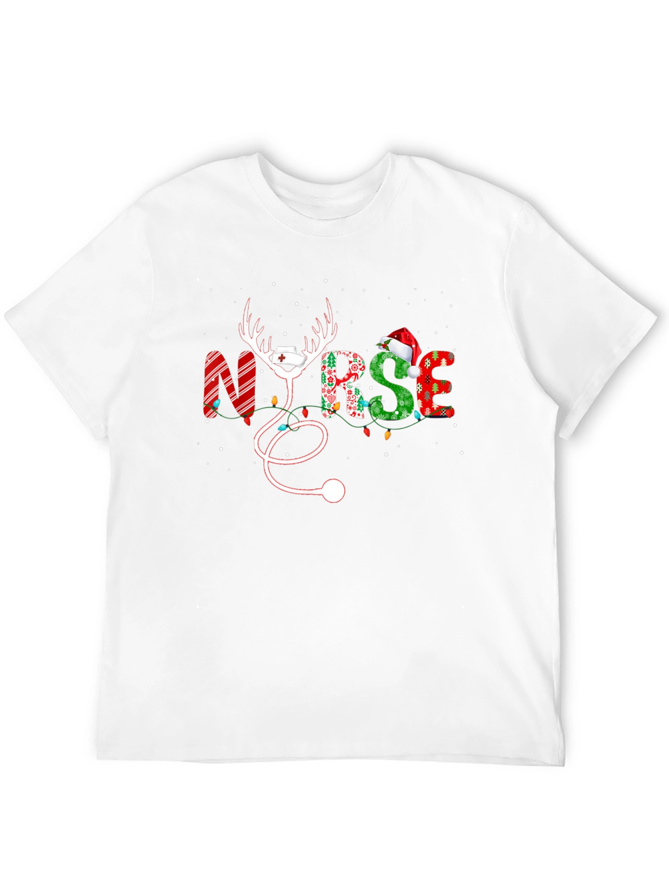 Christmas Nurse Graphic T-Shirt