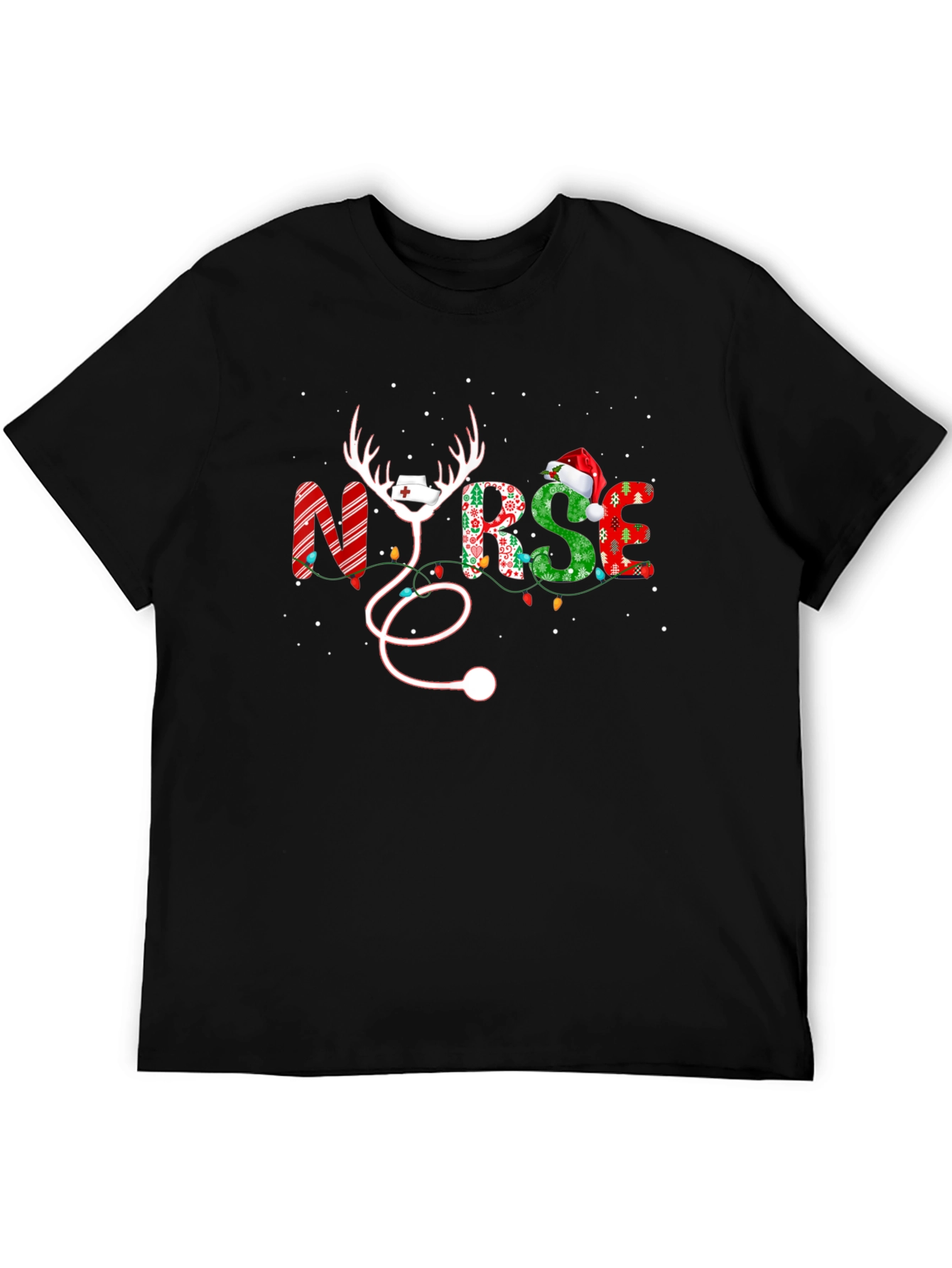 Christmas Nurse Graphic T-Shirt