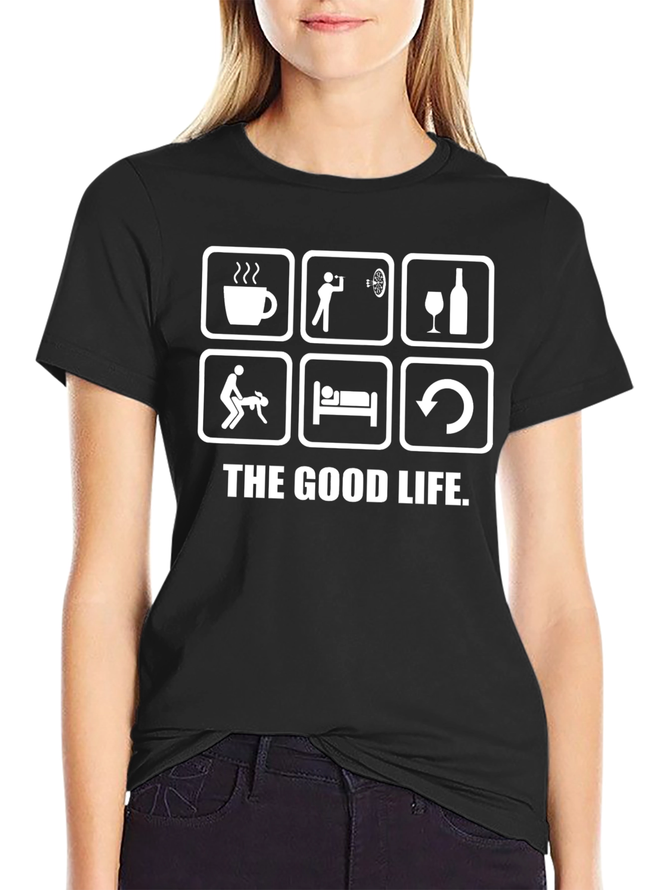 The Good Life T-Shirt - Humorous Graphic Tee