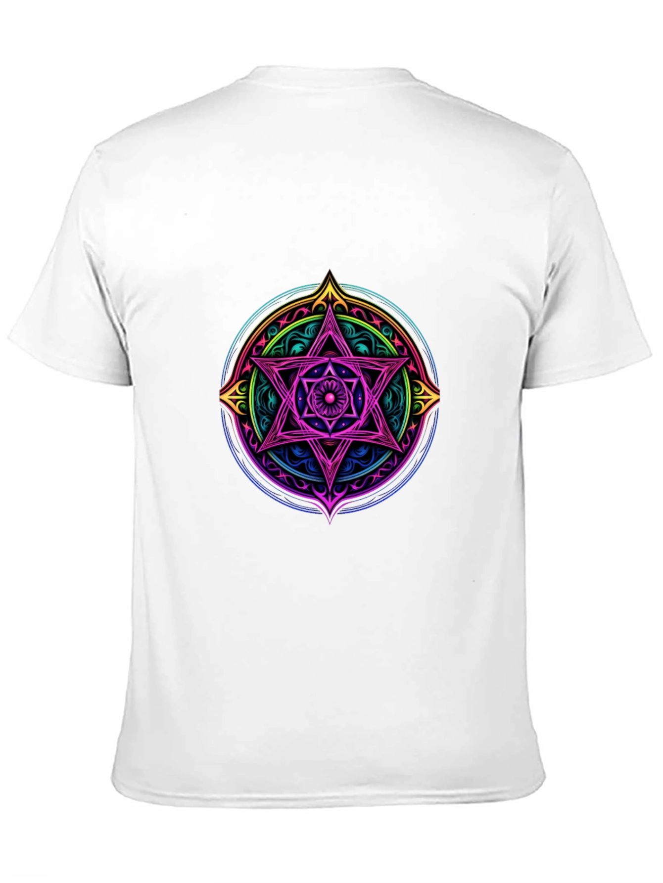 Mystic Star Mandala Black T-Shirt