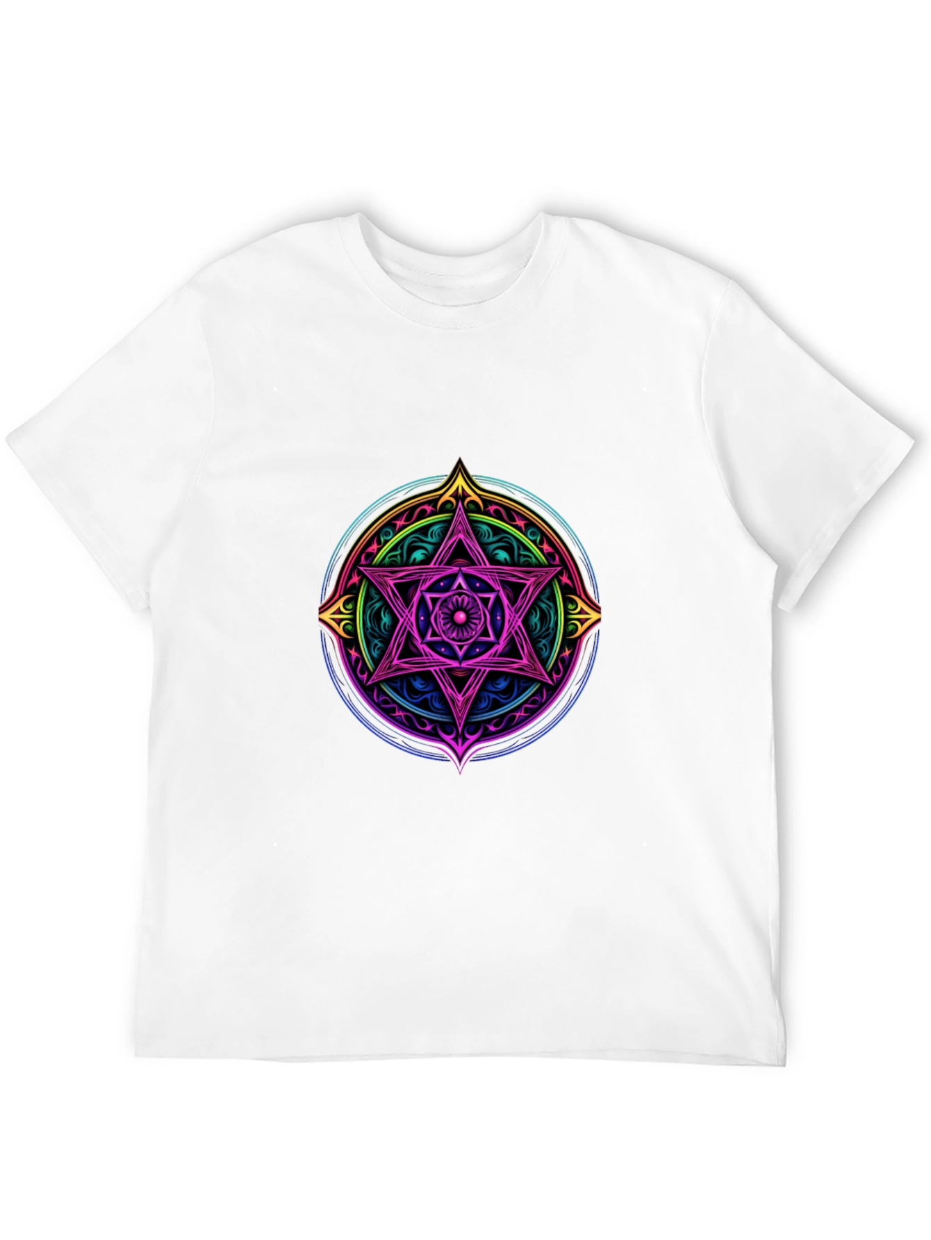 Mystic Star Mandala Black T-Shirt