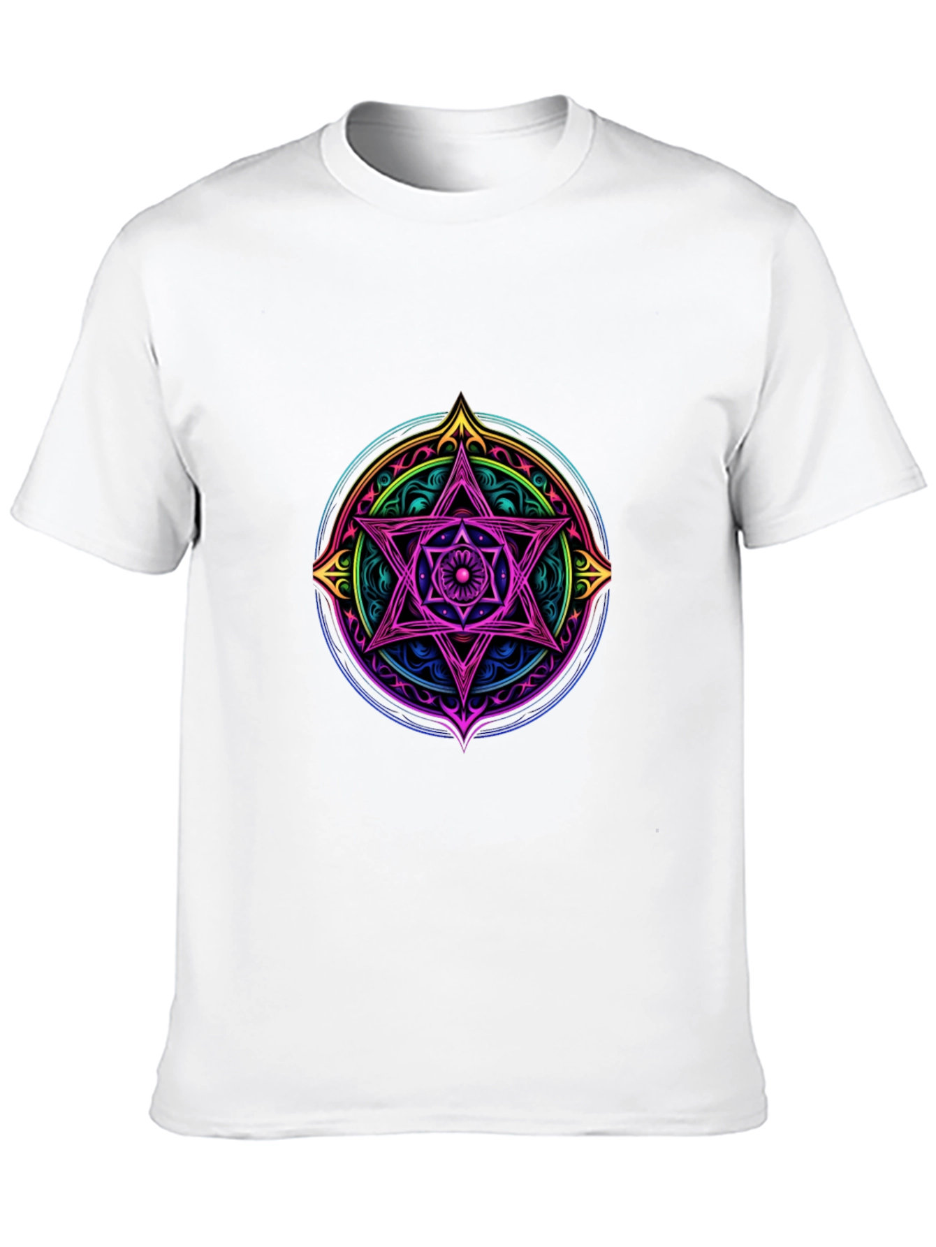 Mystic Star Mandala Black T-Shirt